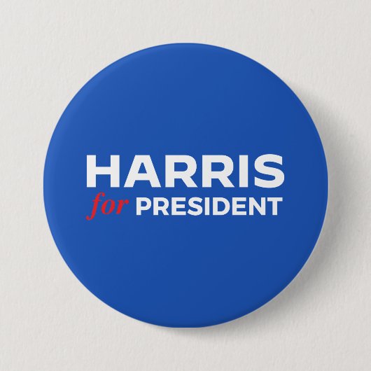 Kamala Harris für Präsident Button (Vorderseite)