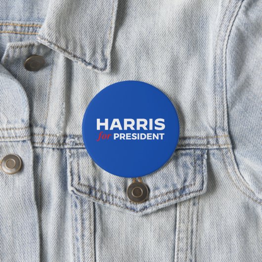 Kamala Harris für Präsident Button (Beispiel)