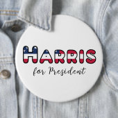 Kamala Harris für Präsident Button (Beispiel)