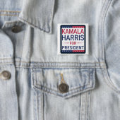 Kamala Harris für Präsident Button (Beispiel)