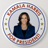 KAMALA HARRIS FÜR PRÄSIDENT! BUTTON (Vorderseite)