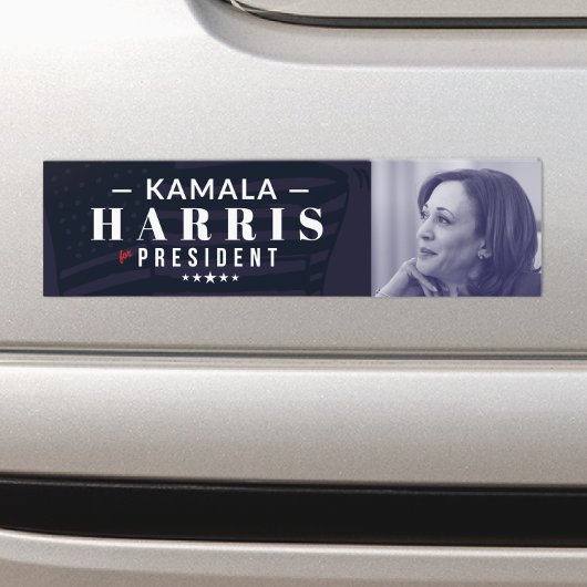 Kamala Harris für Präsident Foto Autoaufkleber