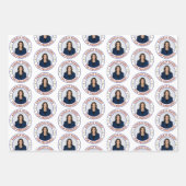 KAMALA HARRIS FÜR PRÄSIDENT GESCHENKPAPIER SET (Vorderseite)