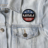 Kamala harris für Präsident Kamala Harris 2028 Button (Beispiel)