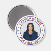 KAMALA HARRIS FÜR PRÄSIDENT MAGNET (Vorderseite/Rückseite)