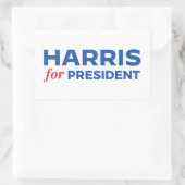 Kamala Harris für Präsident Rechteckiger Aufkleber (Tasche)