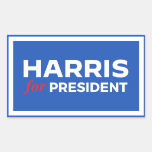 Kamala Harris für Präsident Rechteckiger Aufkleber