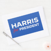 Kamala Harris für Präsident Rechteckiger Aufkleber (Umschlag)
