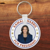 KAMALA HARRIS FÜR PRÄSIDENT! SCHLÜSSELANHÄNGER (Vorderseite)