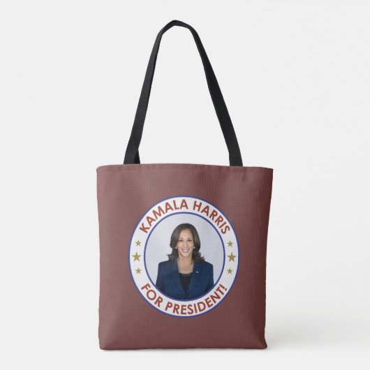 KAMALA HARRIS FÜR PRÄSIDENT! TASCHE (Rückseite)