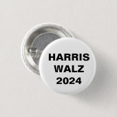 Kamala Harris für Präsident Tim Walz VP 2024 Button (Vorne & Hinten)