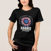Kamala Harris: Für Präsident Tri-Blend Shirt (Vorderseite)