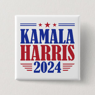 Kamala Harris für Präsident USA Amerika 2024 Button