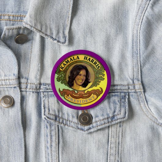 Kamala Harris für Präsidenten 2016 Button (Beispiel)