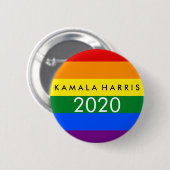 Kamala Harris für Präsidenten 2020 Button (Vorne & Hinten)