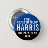 Kamala Harris für Präsidenten 2020 Button (Vorne & Hinten)