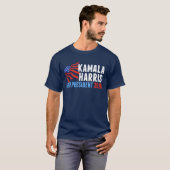 Kamala Harris für Präsidenten 2020 T-Shirt (Vorne ganz)