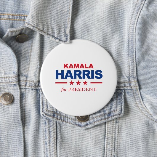 Kamala Harris für Präsidenten - Button (Beispiel)