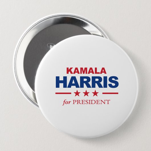 Kamala Harris für Präsidenten - Button (Vorne & Hinten)