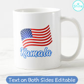 Kamala Harris für Präsidentin Elegant Script US Fl Kaffeetasse