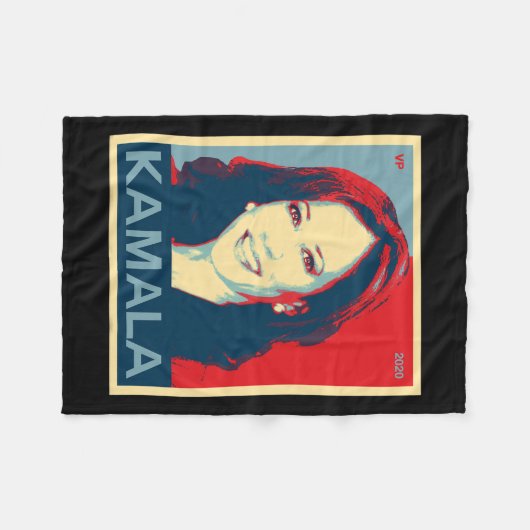 Kamala Harris für Vizepräsident 2020 Fleecedecke (Vorderseite (Horizontal))
