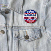 Kamala Harris für Wahlkampffunktion des Präsidente Button (Beispiel)