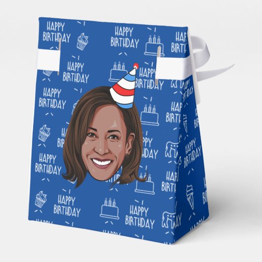 KAMALA HARRIS Geburtstag Geschenkschachtel (Rückseite)