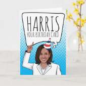 Kamala Harris Geburtstag: Harris Your Birthday Car Karte (Gelbe Blume)