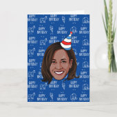 KAMALA HARRIS Geburtstag Karte (Vorderseite)