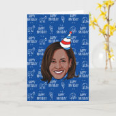 KAMALA HARRIS Geburtstag Karte (Gelbe Blume)