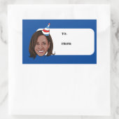 KAMALA HARRIS Geburtstag Rechteckiger Aufkleber (Tasche)