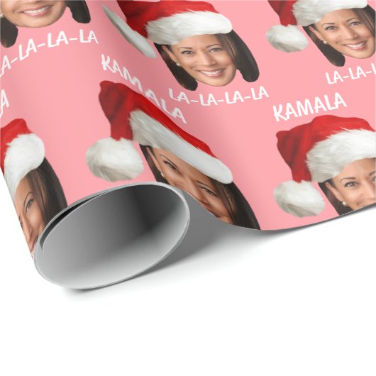 Kamala Harris Geschenkpapier (Rolleneckpunkt)