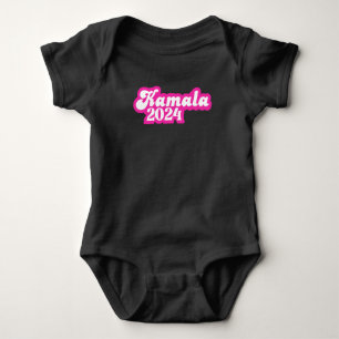 Kamala Harris Girly Pink Logo 2024 Baby Strampler