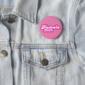 Kamala Harris Girly Pink Logo 2024 Button (Beispiel)