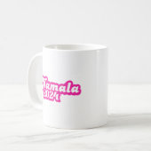 Kamala Harris Girly Pink Logo 2024 Kaffeetasse (Vorderseite Links)
