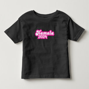 Kamala Harris Girly Pink Logo 2024 Kleinkind T-shirt