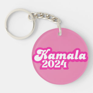Kamala Harris Girly Pink Logo 2024 Schlüsselanhänger