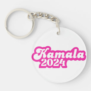Kamala Harris Girly Pink Logo 2024 Schlüsselanhänger