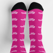 Kamala Harris Girly Pink Logo 2024 Socken (Oben)
