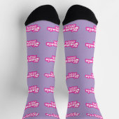 Kamala Harris Girly Pink Logo 2024 Socken (Oben)
