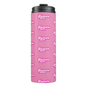 Kamala Harris Girly Pink Logo 2024 Thermosbecher