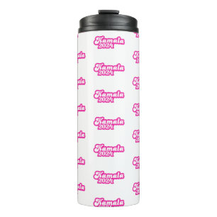 Kamala Harris Girly Pink Logo 2024 Thermosbecher