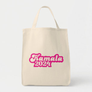 Kamala Harris Girly Pink Logo 2024 Tragetasche