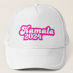 Kamala Harris Girly Pink Logo 2024 Truckerkappe