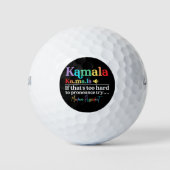 Kamala Harris Golfball (Vorderseite)