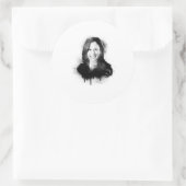 Kamala Harris Graffiti Art Runder Aufkleber (Tasche)