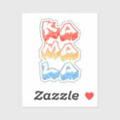 Kamala Harris Graffiti Aufkleber (Blatt)