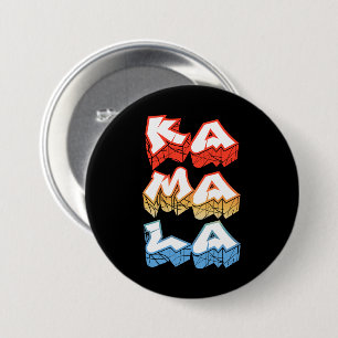 Kamala Harris Graffiti Button