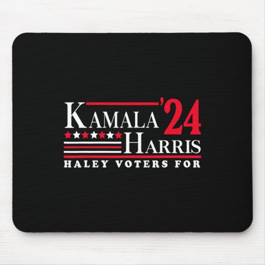 Kamala Harris Haley Wähler für Mousepad (Vorne)
