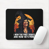 Kamala Harris Halloween gewann die erste Debatte i Mousepad (Mit Mouse)